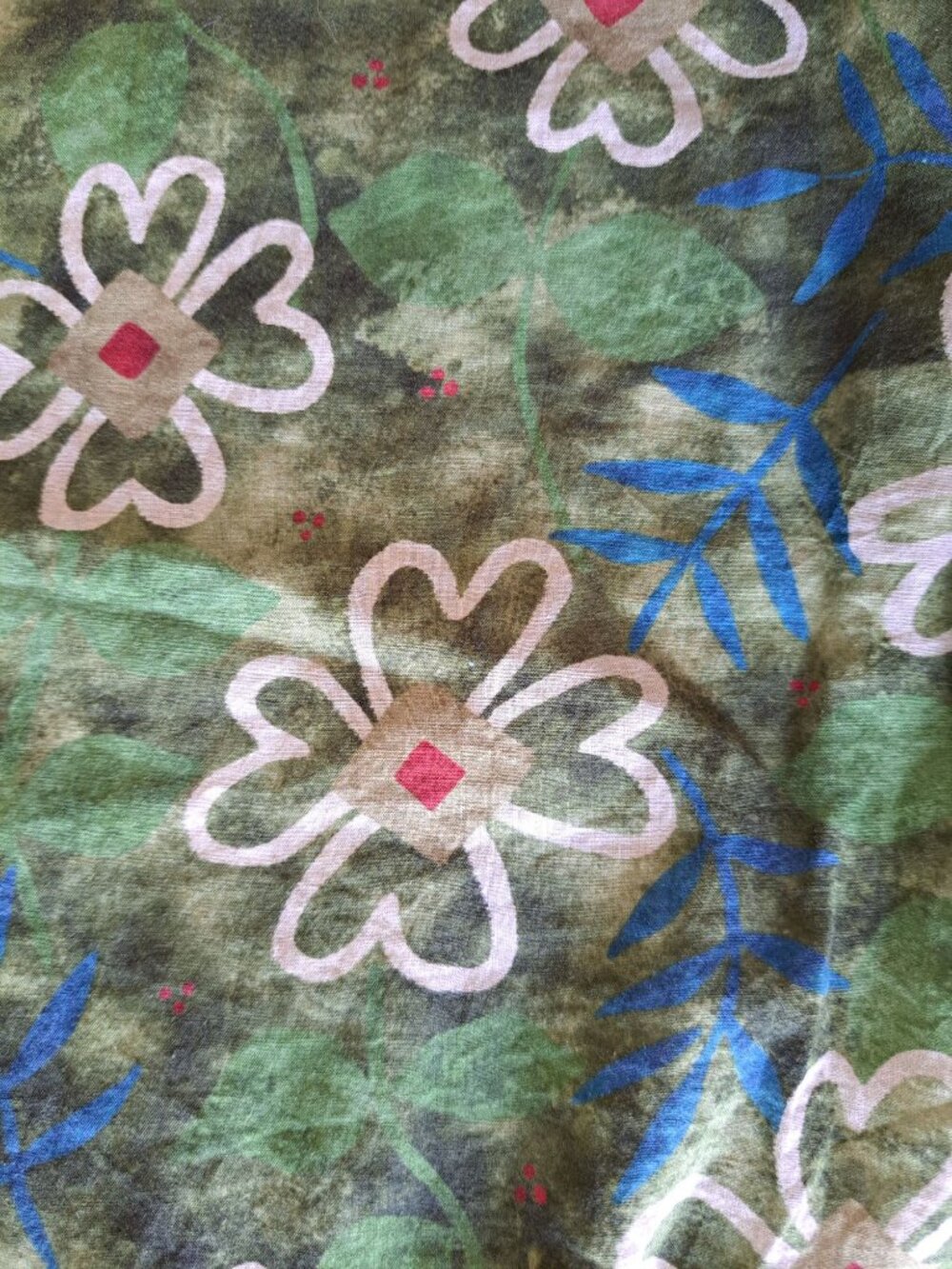 Gudrun Sjödén Organic Cotton Green Floral Tunic Dress Embroidered Size Medium - Picture 12 of 16